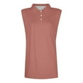 thumbnail image 5 of Yigetop Sleeveless Polo Shirts for Women, Shirts for Women 2025 Summer Button Down Collared Sleeveless Tops Business Work Casual Basic Blouses Golf Shirts for Woman Rose Gold L, 5 of 6