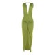 thumbnail image 5 of Gibobby Vestido de noche mujer Vestido largo con abertura y escote en V sexy sin espalda a la moda para mujer con piernas.(Verde,G), 5 of 5