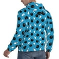 thumbnail image 6 of Picia Bowling Balls Pattern Casual Men's Hoodie - Lightweight Hooded Sweatshirt with Kangaroo Pocket, Comfortable Pullover for Everyday, Travel-X-Large, 6 of 7
