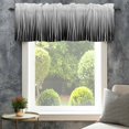 thumbnail image 4 of Black White Farmhouse Short Window Curtain Valances, Ombre Gradient Striped Minimalist Texture Rod Pocket Kitchen Valances for Living Room Bedroom Bathroom Cafe 54" x 18", 4 of 8