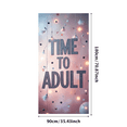 thumbnail image 3 of Adult Celebration Lettering Banners with Lights and Feather Decorations Backdrop for Birthday Party Decorations Photography Props Happy Event Decor, 3 of 4