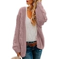 thumbnail image 6 of Yokua Women's Oversized Chunky Knit Cardigan Sweater Chunky Knit Long Sleeve Cardigan Jacket, 6 of 8