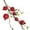 Red, variant on JeashCHAT Fake Artificial Rose Fruit Pomegranate Berries Bouquet Floral Garden Home Decor