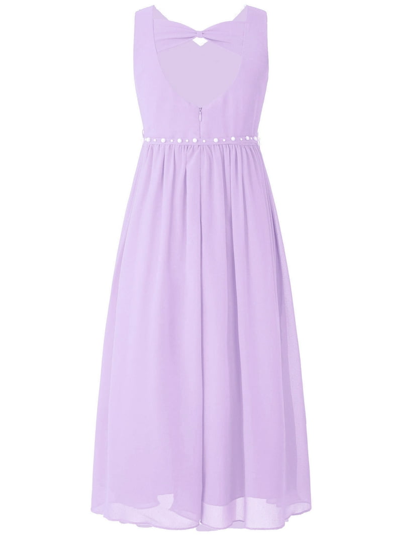 Yartina Junior Bridesmaid Dress A-line Chiffon Formal Party Dresses Flower  Girl's Dress Lavender 16 - Walmart.com
