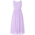thumbnail image 2 of CHICTRY Kids Girls Chiffon Flower Girl Dress Pleated High Waist Birthday Party Dress, 2 of 5