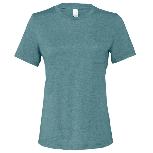 BELLA+CANVAS T-Shirt Ajusté en Jersey Chiné pour Femmes