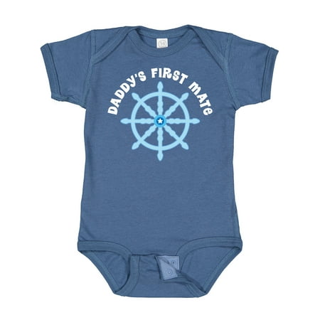 

Inktastic Daddy s First Mate Sailing Nautical Gift Baby Boy Bodysuit