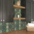 thumbnail image 4 of 24pcs Peel and Stick Kitchen Backsplash Tile Stickers,Moroccan Style Self Adhesive Pvc Waterproof Tile Sticker for Living Room Kitchen Wall Sticker, 4 of 8