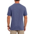 thumbnail image 3 of INSPIRE CHIC Men's Chest Pocket Striped Print Crew Neck Short Sleeve T-Shirt L Dark Blue, 3 of 5