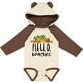 thumbnail image 3 of Inktastic Hello, Beaches Group of Pineapples Boys or Girls Long Sleeve Baby Bodysuit, 3 of 5