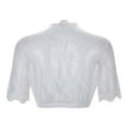 thumbnail image 6 of Bavarian Oktoberfest Dirndl Blouse Traditional White Crop Top Stretch Lace Sleeve German Festival Apparel Lace Tops Womens plus Size Short Sleeve plus Size Crop Top Women Shirts And Blouses for Work, 6 of 8
