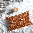 thumbnail image 3 of Salouo Almond Nuts Pattern Pillow Cases,1PC Pillow Covers with Envelope Closure Decorative Pillow Case for Bed Couch,Pillows Not Included-16"x24", 3 of 6