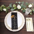 thumbnail image 4 of Balsa Circle 20x20 in Black Sequined Geometric Design Tulle Net Fabric Table Napkin Party Events Decorations Supplies, 4 of 8