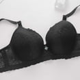 thumbnail image 5 of MIUOWANP Women's Push-Up Wire-Free V-Shaped Embroidered Lace Breathable Full Cup Bra with Back Closure Sexy and Comfortable Design,Black 46, 5 of 8