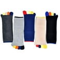 thumbnail image 6 of LOFIR Toe Socks for Men, Cotton Athletic Running Ankle 5 Finger Quarter Mens Ankle Socks Size 7-10.5, 5 Pairs, 6 of 7