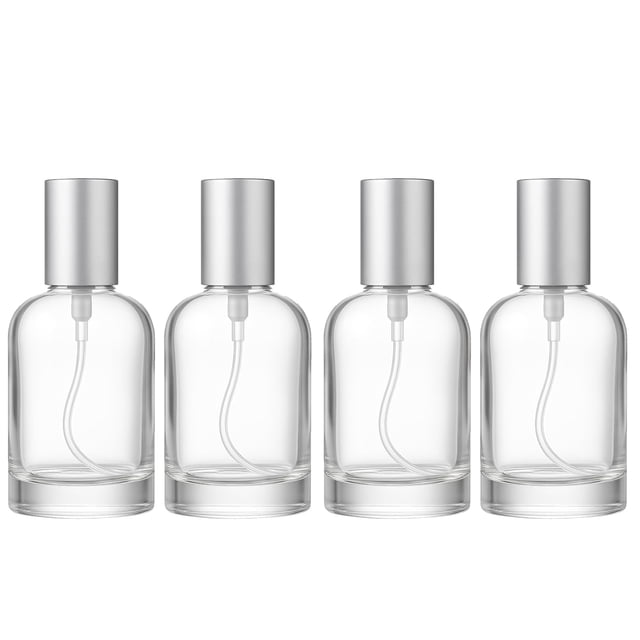 Botellas pulverizadoras Doromy de vidrio transparente de 30 ml, 4 unidades, recargables