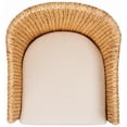 thumbnail image 4 of SAFAVIEH Couture Solomon Contemporary Water Hyacinth Dining Chair, Natural/Beige, 4 of 10