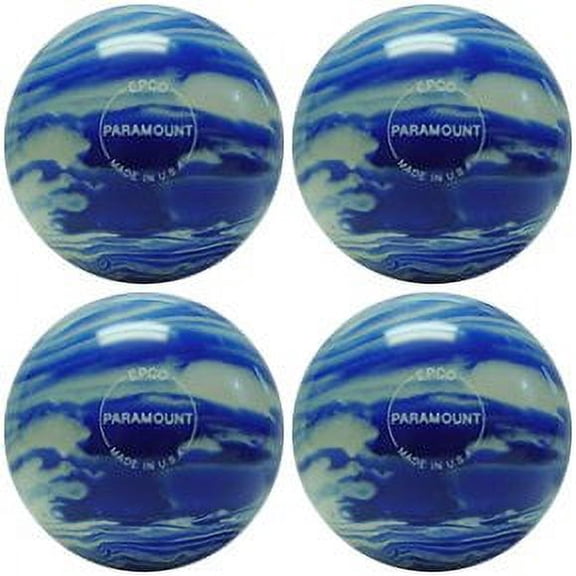 EPCO Candlepin Bowling Ball- Marbleized - Blue & White Four Ball (Size:4 1/2 inch- 2lbs. 5oz.;)