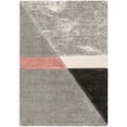 thumbnail image 2 of Well Woven Lolly Mori Abstract Geometric Pink Grey 9'3" x 12'6" 3D Texture Shag Area Rug, 2 of 7