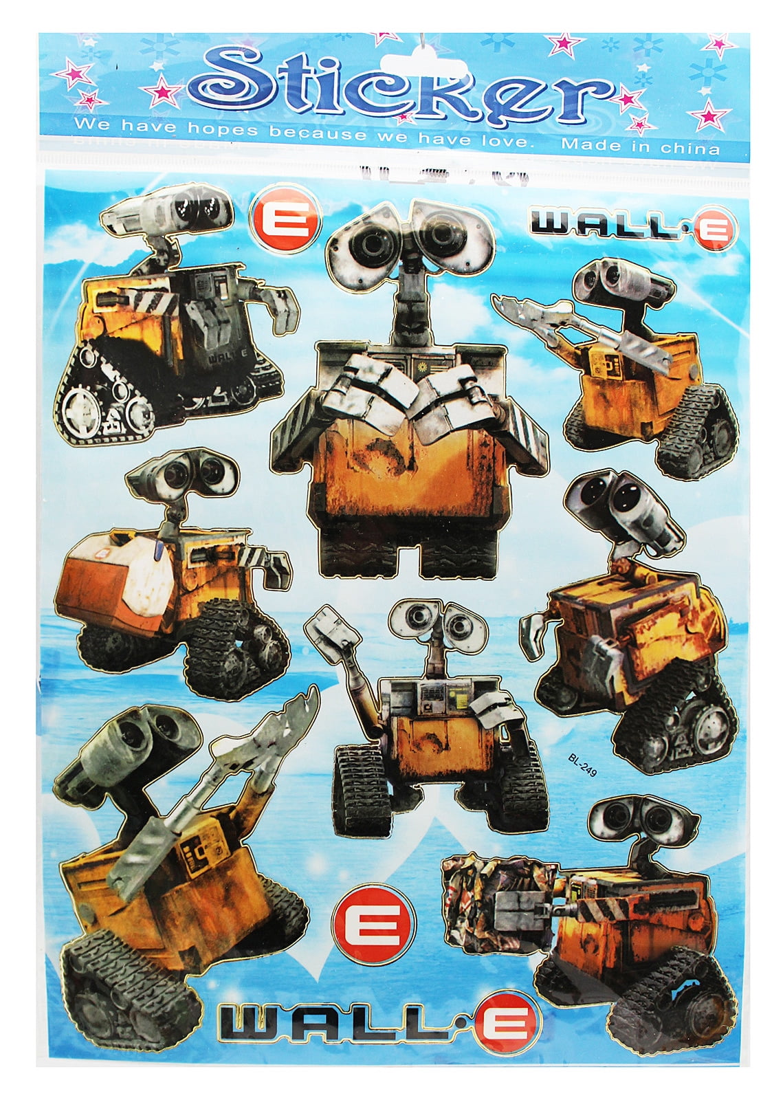 Disney Pixar's WALLE Assorted Pose Stickers Collection (12 Stickers
