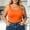 Orange, variant on Liuinsasek Tank Tops for Women Round Neck Sleeveless Camisole Tops Plus-Size Loose Solid-Color Basic Undershirts Versatile Clothing