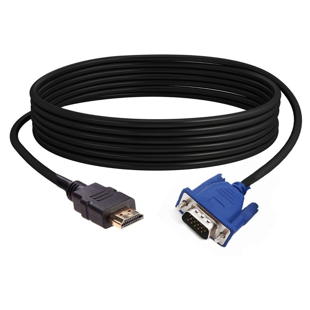 Jeg spiser morgenmad Klassificer Onset 10M HDMI Cable HDMI To VGA 1080P HD With Audio Adapter Cable HDMI TO VGA  Cable C Electronic product accessories - Walmart.com