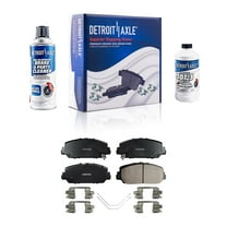 Detroit Axle - Front Brake Pads for 2017-2020 Honda Civic 2013-2018 RDX 2016-2022 ILX 2014-2020 RLX Ceramic Brake Pads w/ Hardware Replacement
