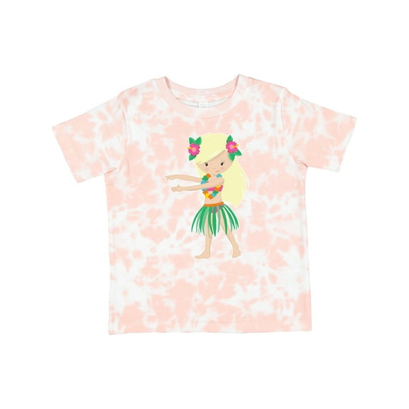 Inktastic Blonde Hula Girl Girls Toddler T-Shirt