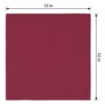 thumbnail image 6 of Unique Bargains 12Pcs Washable Reusable Dinner Cloth Napkins Burgundy 12x12inch, 6 of 6