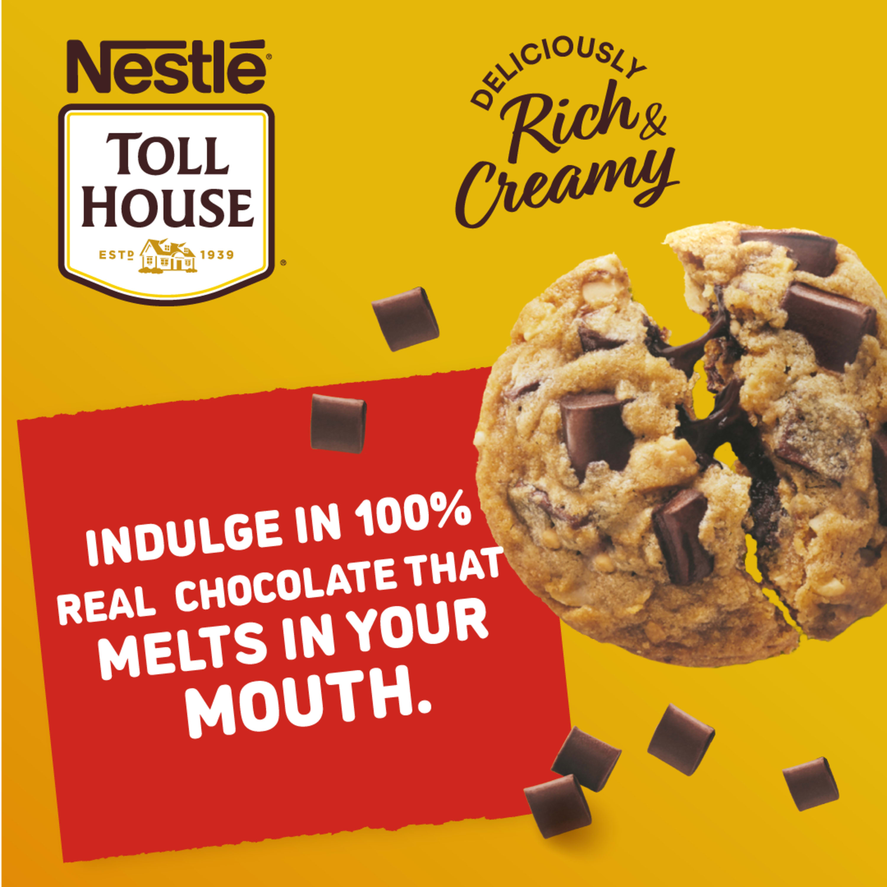 Nestle Toll House Semi Sweet Chocolate Chips, Big Size Chunks, 11.5 oz Bag - image 2 of 10