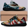 thumbnail image 3 of Memorial Day Veteran Patriot Eagle We Don't Know Them All But We Owe Them All Shoes Sneakers Black Size 4, 3 of 7