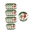 thumbnail image 2 of ShaoXinWan Christmas Decorations Indoor Outdoor, Brightly Printed Disposable Yearly Tableware Collection, Party Dinnerware Set for Yearly Dinner Gathering, 2 of 6