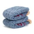thumbnail image 4 of LEMZONE Fuzzy Slipper Socks for Men Fleece Lining Low Cut Cabin Socks with Grips Christmas Stocking Stuffers, 4 of 4