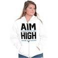 thumbnail image 4 of US Air Force Aim High USAF Logo Zip Up Hoodie Men's Women's Brisco Brands X, 4 of 6