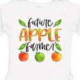 thumbnail image 4 of Inktastic Future Apple Farmer- Apples and Leaves Boys or Girls Long Sleeve Baby Bodysuit, 4 of 5