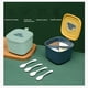 thumbnail image 4 of Caja de especias Combinación Kit de condimentos de múltiples rejillas Cajas de almacenamiento Contenedores a prueba de polvo Frascos a prueba de humedad Cocina Sal Hierba Verde oscuro Inevent HA011905-02, 4 of 7