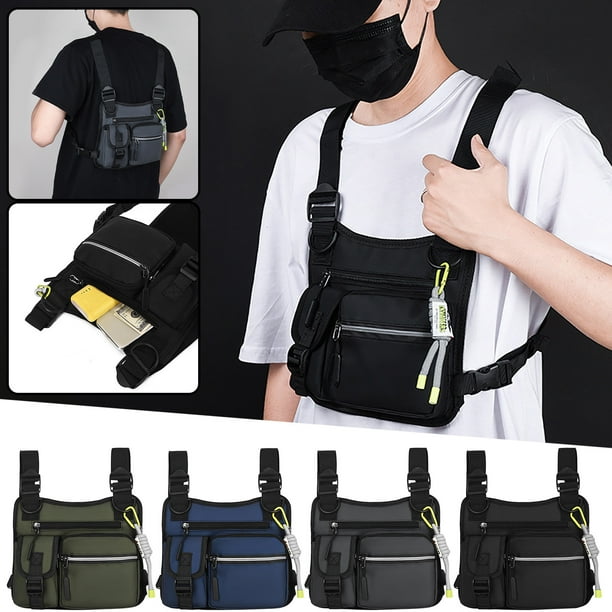 Bolsa de Pecho Multifuncional Ajustable Xihbxyly Bolsa Reflectante Bolsa de Calle Al Aire Libre