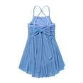thumbnail image 4 of Manyakai Kids Girls Glitter Camisole Lyrical Ballet Latin Dance Dress Gymnastics Leotard Dancewear Light Blue 12, 4 of 7