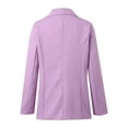 thumbnail image 5 of Gyexs Casual Blazers for Women Open Front Business Suit Jacket Long Sleeve Button Tops Lapel Cardigan Coat with Pockets, Purple, Size XL, 5 of 6