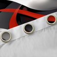 thumbnail image 4 of Homewish Red Spiral Stripes Kitchen Curtains,Aesthetic Geometric Black Out Curtains Pack of 2 (42x63 Each), 4 of 6