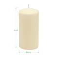 thumbnail image 6 of Stonebriar Ivory Pillar Candles, Unscented, 3" x 6", 65 Hour Burn, 3 Pack, 6 of 6