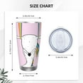 thumbnail image 4 of KLL Aerial Yoga for Unicorn Print 40oz Stainless Steel Insulated Car Cup with Spillproof Lid - Keep Your Drink Hot or Cold on the Go-Straw Three-piece Set, 4 of 8