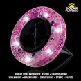 thumbnail image 3 of Bell+Howell Mosaic Disk Lights Solar Powered Disk Lights 4 Pack Pink, 3 of 7