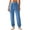 Blue1, variant on Timegard Winter Fuzzy Pajamas Pants for Women High Waist Elastic Bottom Sleepwear Casual Warm Comfy Trousers