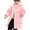 Pink, variant on ZACPNCV Winter Jacket Children's Long Sleeved Solid Color Zipper Button Pocket Reflective Strip Thickened Over The Knee Down Jacket Hooded Casual Jacket Beige