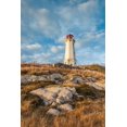 thumbnail image 2 of Bibikow, Walter 13x18 White Modern Wood Framed Museum Art Print Titled - Canada-Nova Scotia-Louisbourg-Louisbourg Lighthouse-dusk, 2 of 4