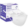 thumbnail image 1 of Máscaras respiratorias desechables Semask KN95, paquete de 25 unidades, color blanco, 1 of 6
