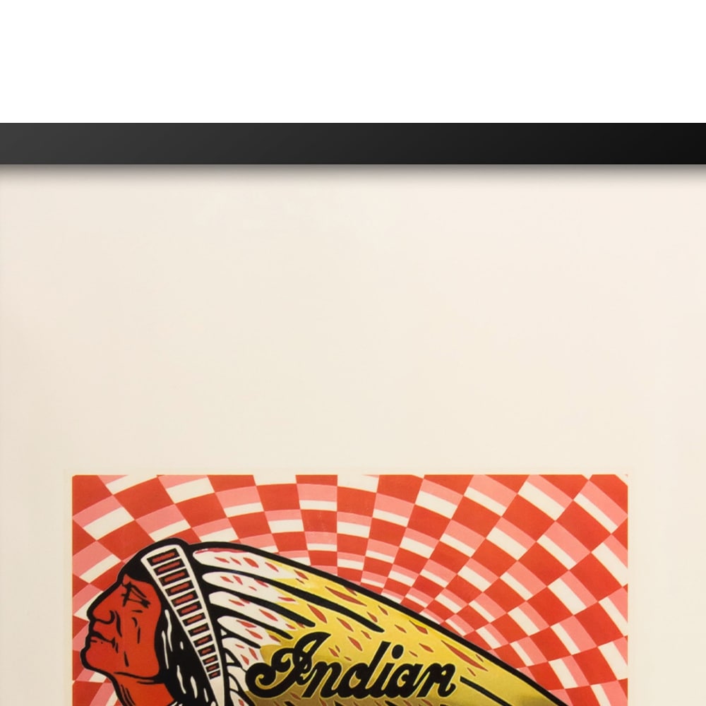 Vintage Indian Head Dress Framed Print