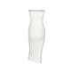 thumbnail image 2 of Vestido de tubo con cuello barco para mujer Vestido de verano sin mangas de color sólido, Blanco, L Inevent AP1097-03B, 2 of 7