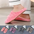 thumbnail image 2 of Dakaela Women's Fuzzy Slip on Slippers Warm Cozy Soft Lightweight Memory Foam Indoor House Shoes, 2 of 4